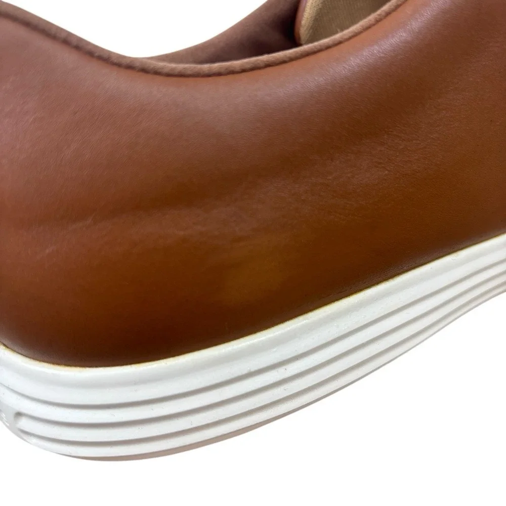 Cole Haan Men's Grand Crosscourt‎ II Sneaker Cognac Brown Leather Casual Sz 13 - Picture 11 of 12
